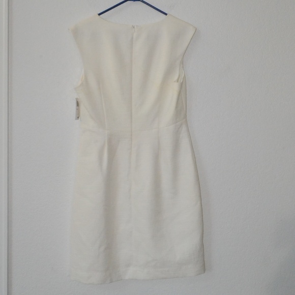 Trina Turk Textured Little Cream Sheath Dress Size 10 NWT - Picture 7 of 11